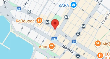 Location of business on map