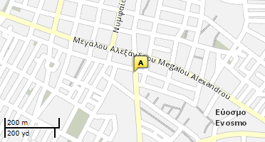 Location of business on map