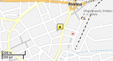 Location of business on map