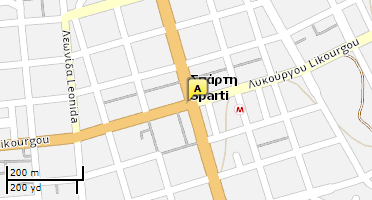 Location of business on map