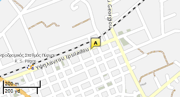 Location of business on map