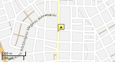 Location of business on map