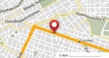 Location of business on map
