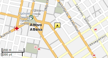 Location of business on map
