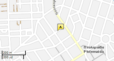 Location of business on map