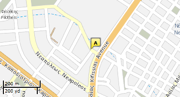 Location of business on map