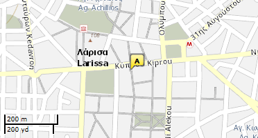 Location of business on map