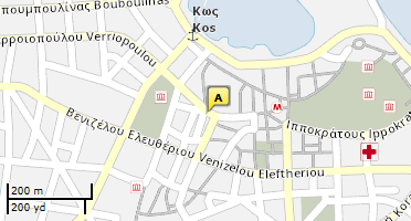 Location of business on map