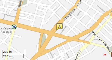 Location of business on map