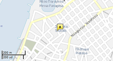 Location of business on map