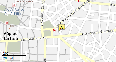 Location of business on map
