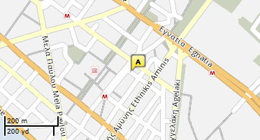 Location of business on map