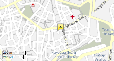 Location of business on map