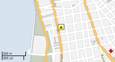 Location of business on map
