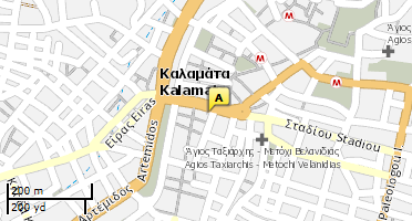 Location of business on map