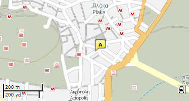 Location of business on map