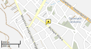 Location of business on map
