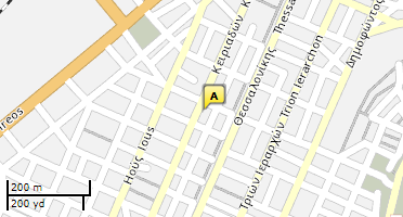 Location of business on map