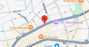Location of business on map