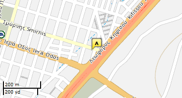 Location of business on map