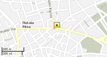 Location of business on map