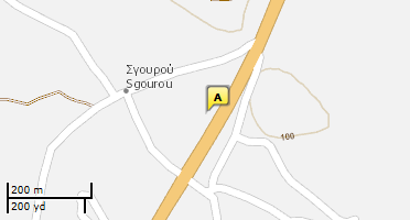 Location of business on map