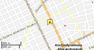 Location of business on map