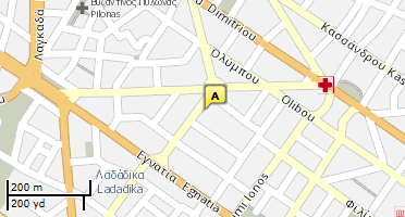 Location of business on map