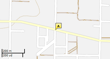 Location of business on map