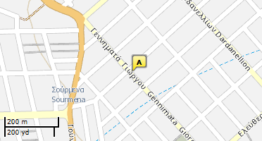 Location of business on map