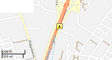 Location of business on map