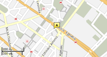 Location of business on map