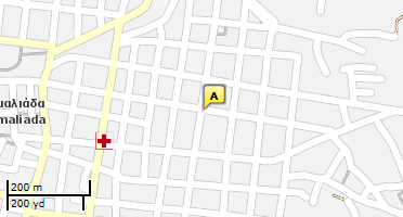 Location of business on map