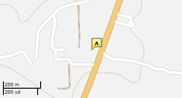 Location of business on map