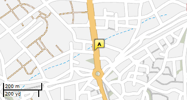 Location of business on map