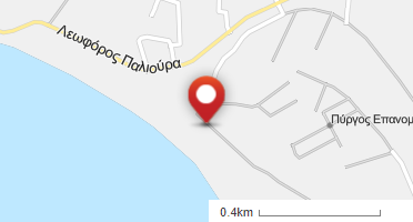 Location of business on map