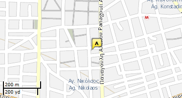 Location of business on map