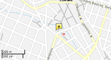 Location of business on map