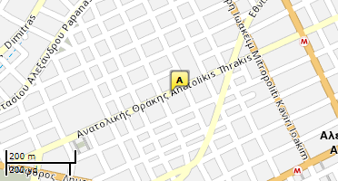 Location of business on map