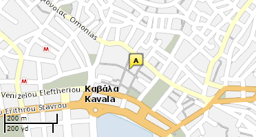 Location of business on map