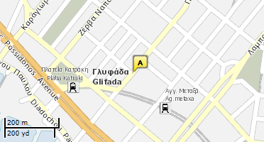 Location of business on map