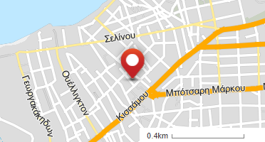 Location of business on map
