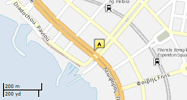 Location of business on map