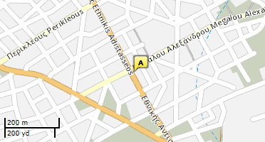 Location of business on map