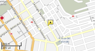 Location of business on map