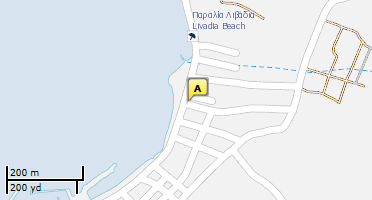 Location of business on map