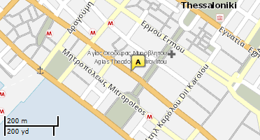 Location of business on map
