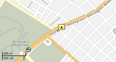 Location of business on map