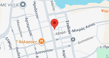 Location of business on map