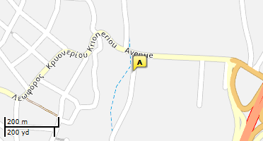Location of business on map